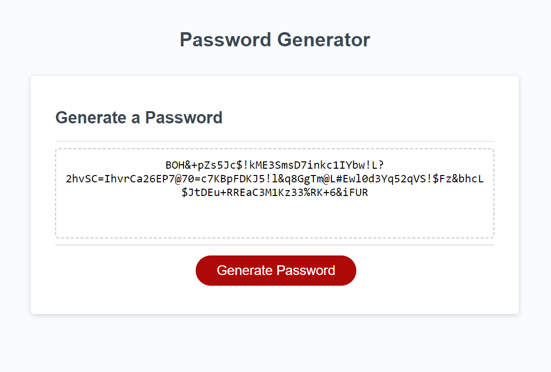 Password Generator